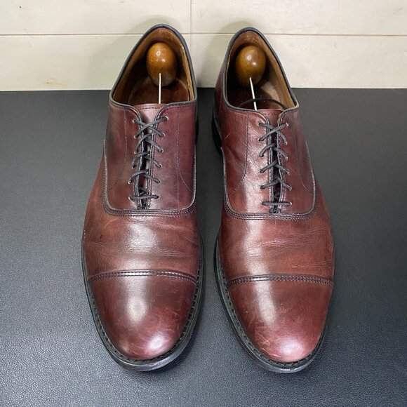 Allen Edmonds Park Avenue Cap Toe Oxfords Men's Size 9 D Dress Shoes Cordovan - Picture 7 of 11